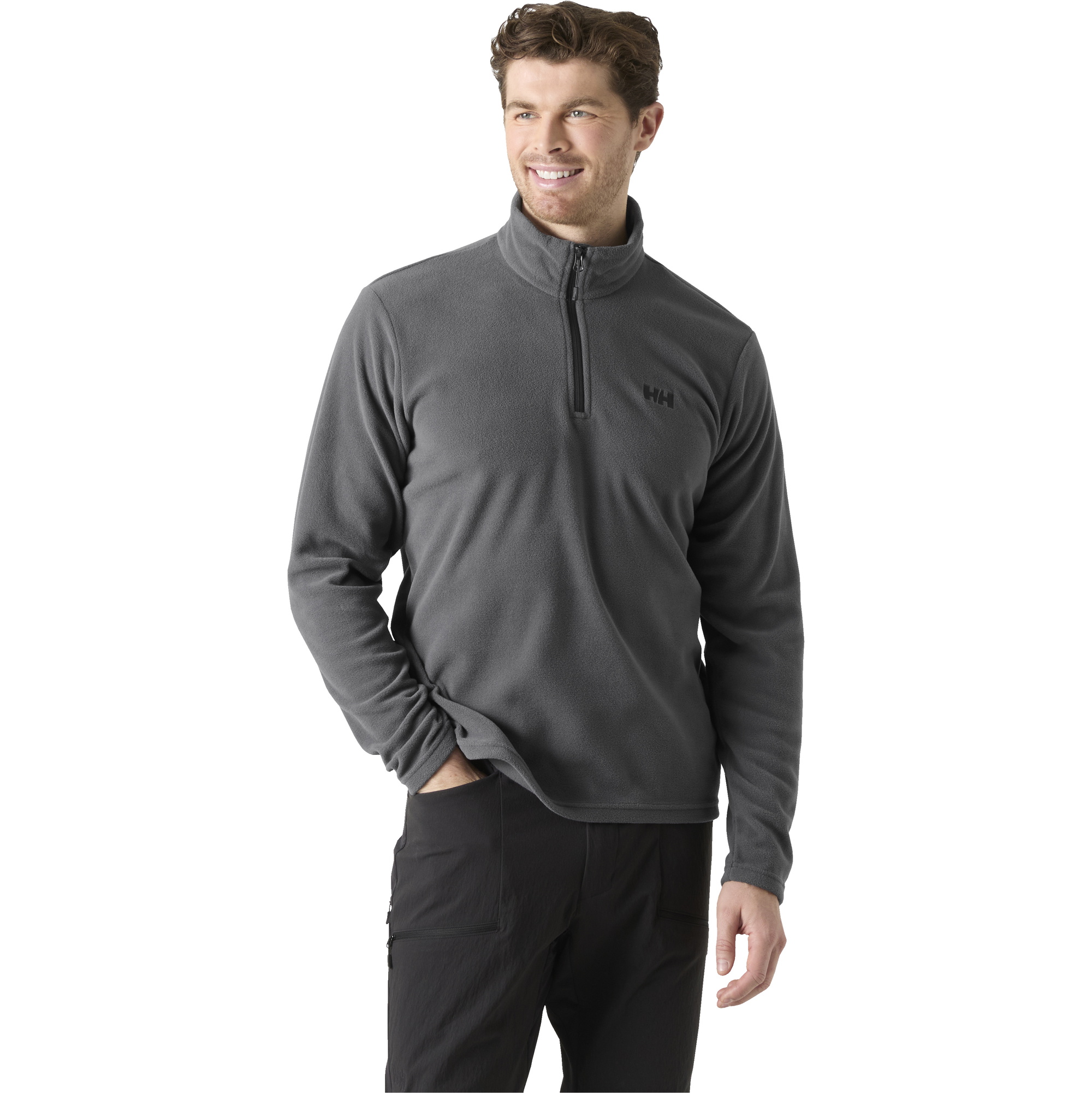 2026 Helly Hansen Mens Daybreaker 1/2 Zip Fleece 48286 - Thunder Grey